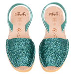 Turquoise Glitter Wedge